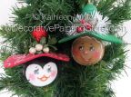 Lightbulb Penguin and Gingerbread Girl Ornies Pattern - Kathleen Whiton - PDF DOWNLOAD